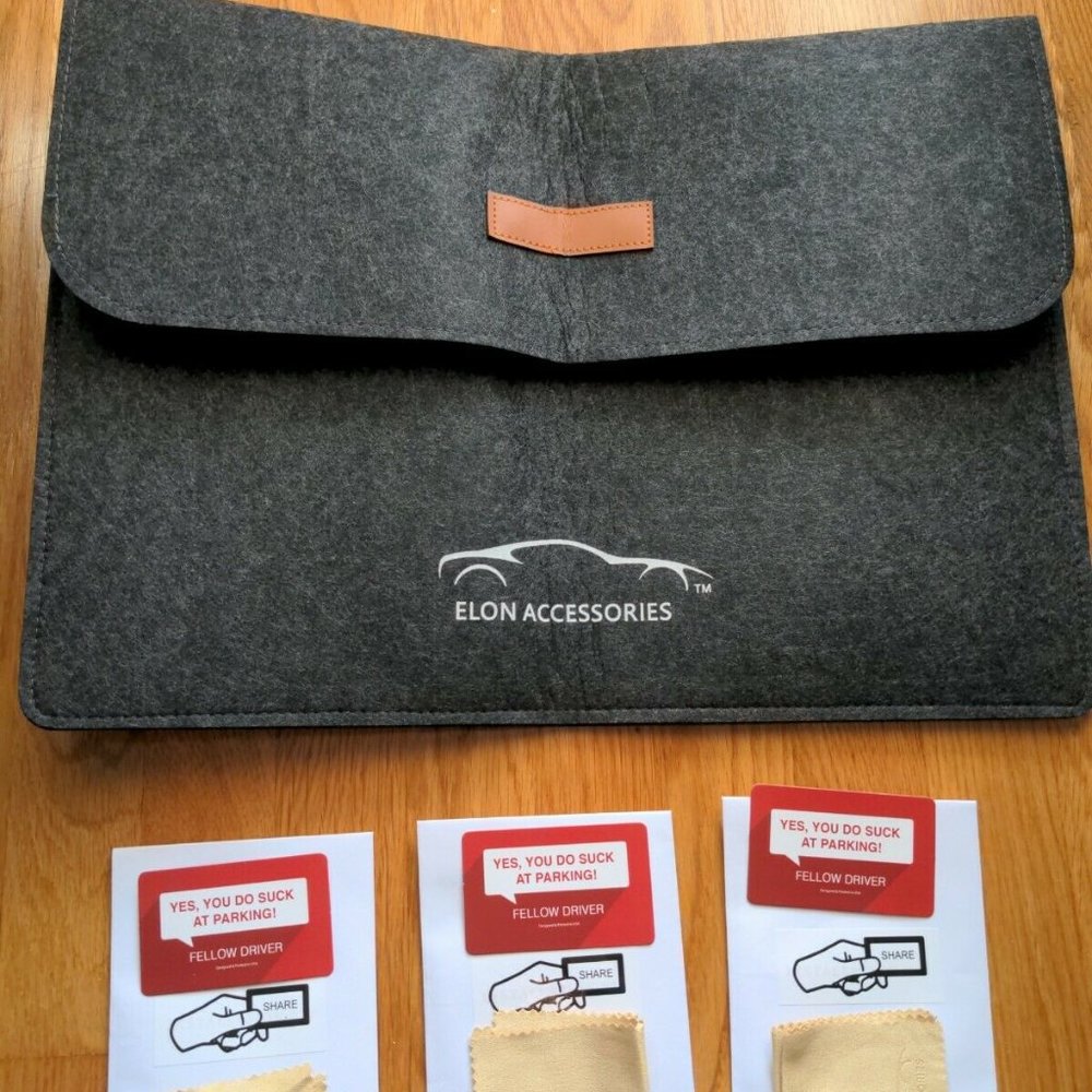 Elon Accessories Pouch and Parking Cards & Cloths - Picture 4 of 5